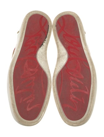 Christian Louboutin Patent Leather Printed Sneakers
