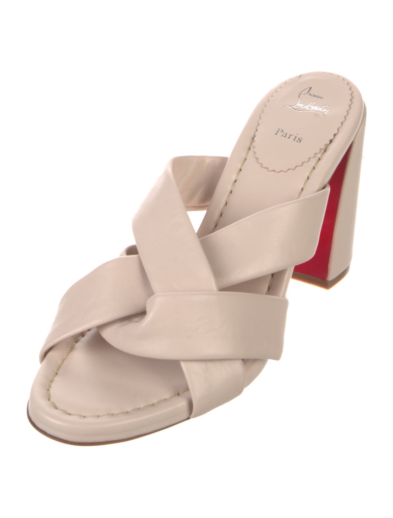 Christian Louboutin Leather Slides