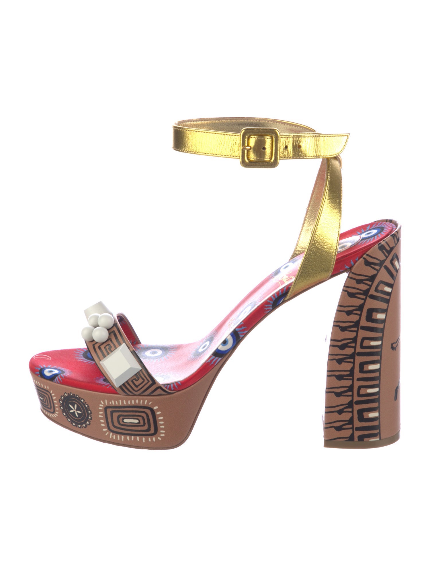 Christian Louboutin Movida Athina Leather Sandals