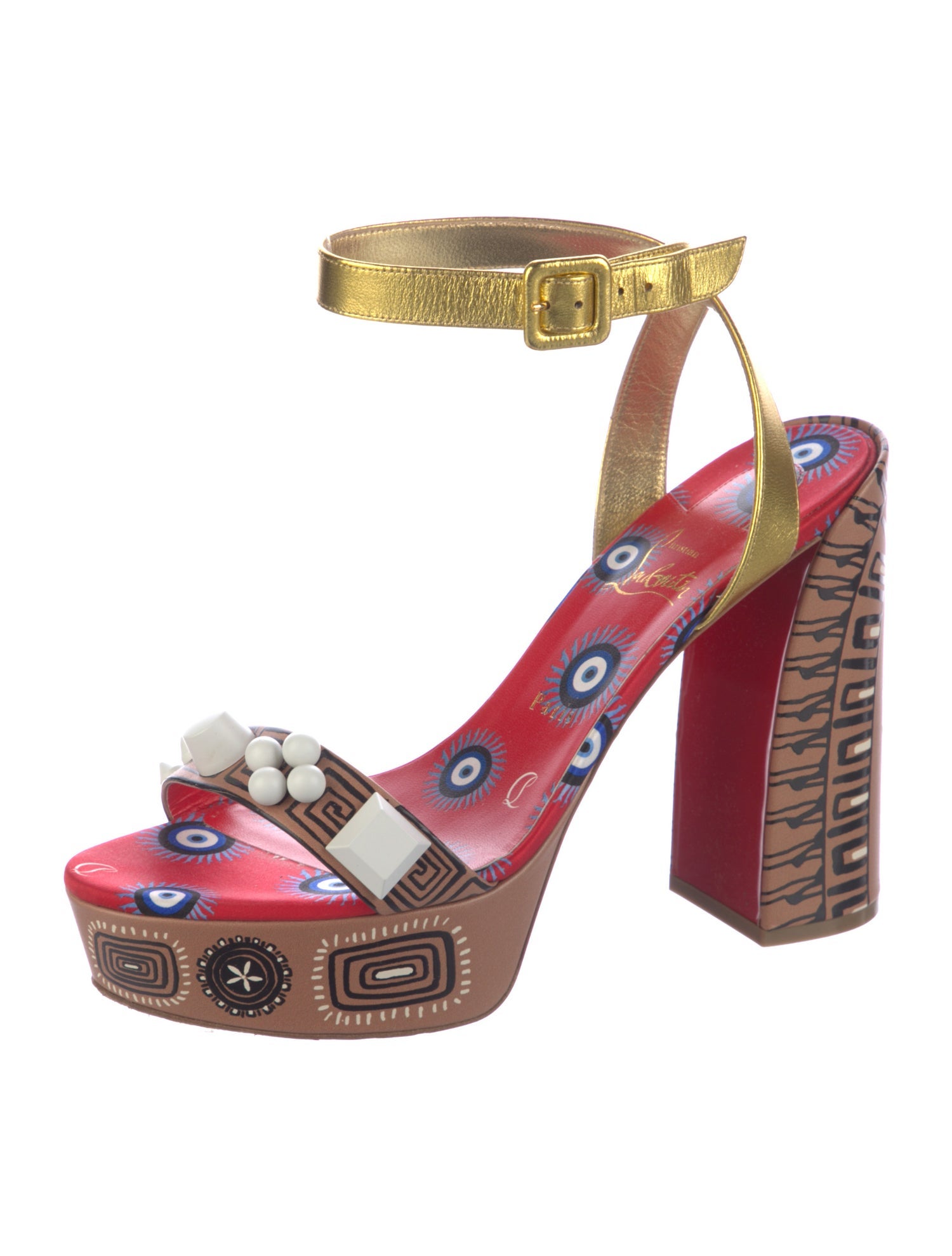 Christian Louboutin Movida Athina Leather Sandals