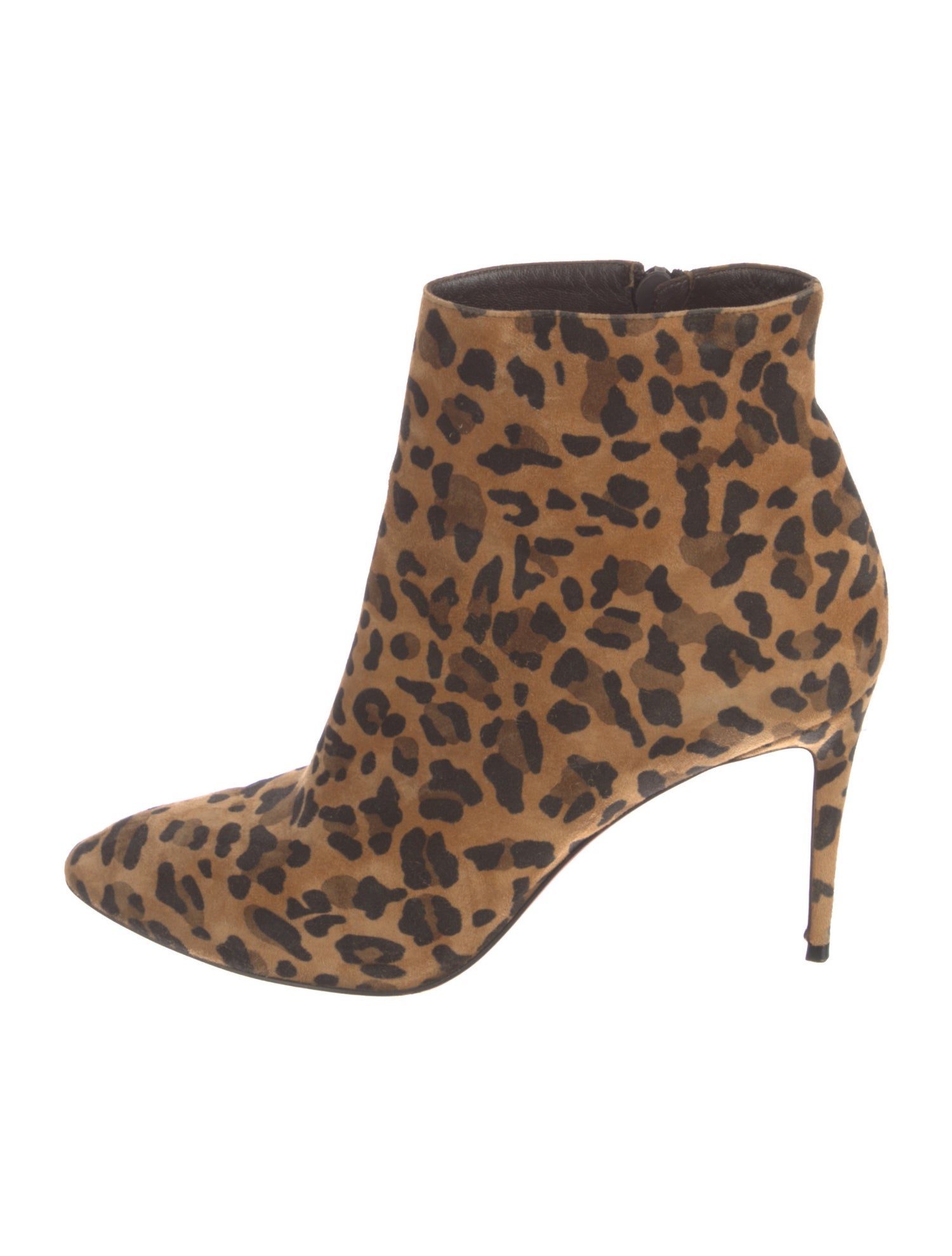 Christian Louboutin Suede Animal Print Boots
