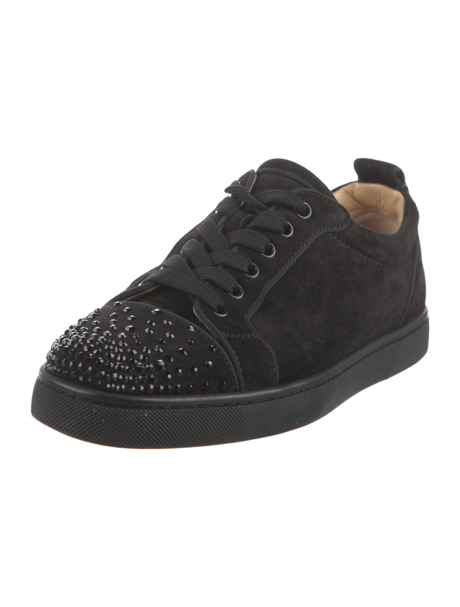 Christian Louboutin Suede Studded Accents Sneakers