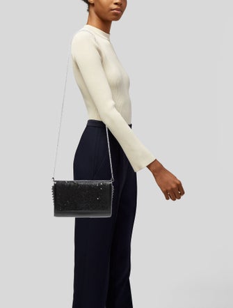 Christian Louboutin Leather CHRISTIAN LOUBOUTIN Sequin Paloma Crossbody Bag/clutch