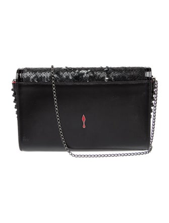 Christian Louboutin Leather CHRISTIAN LOUBOUTIN Sequin Paloma Crossbody Bag/clutch