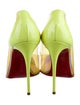 Christian Louboutin Patent Leather Colorblock Pattern Pumps