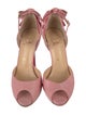 Christian Louboutin Leather Bow Accents D'Orsay Pumps