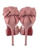 Christian Louboutin Leather Bow Accents D'Orsay Pumps