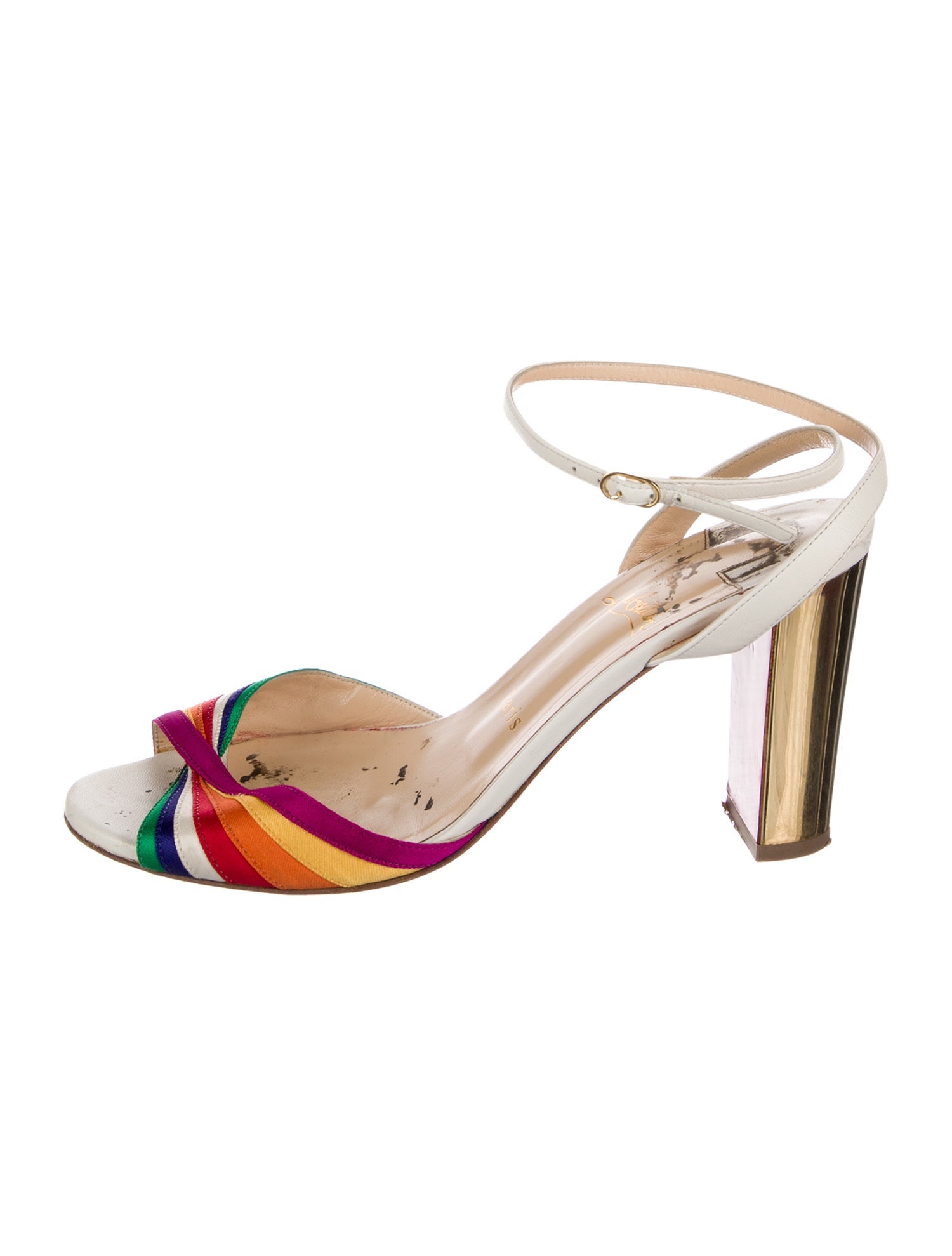 Christian Louboutin Naseeba Satin Sandals