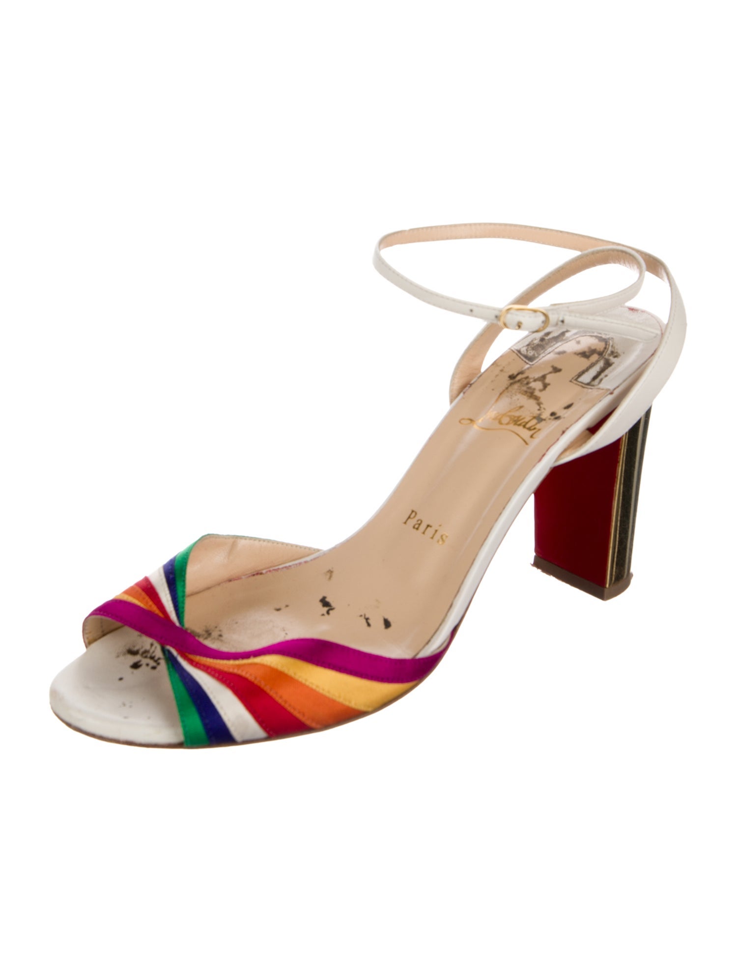 Christian Louboutin Naseeba Satin Sandals