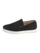 Christian Louboutin Spike Accents Suede Loafers