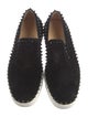 Christian Louboutin Spike Accents Suede Loafers