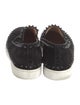 Christian Louboutin Spike Accents Suede Loafers