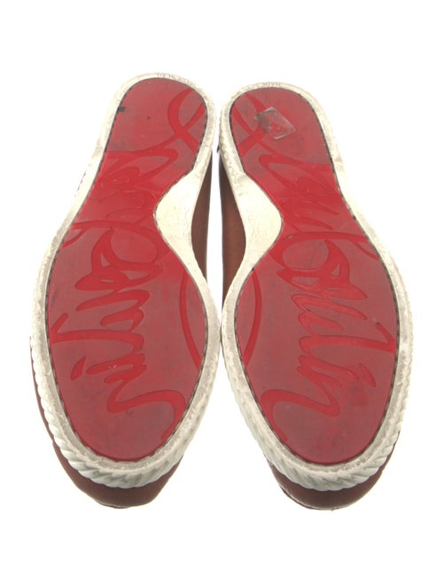 Christian Louboutin King Boat Flat Vachette Spike Accents Boat Shoes