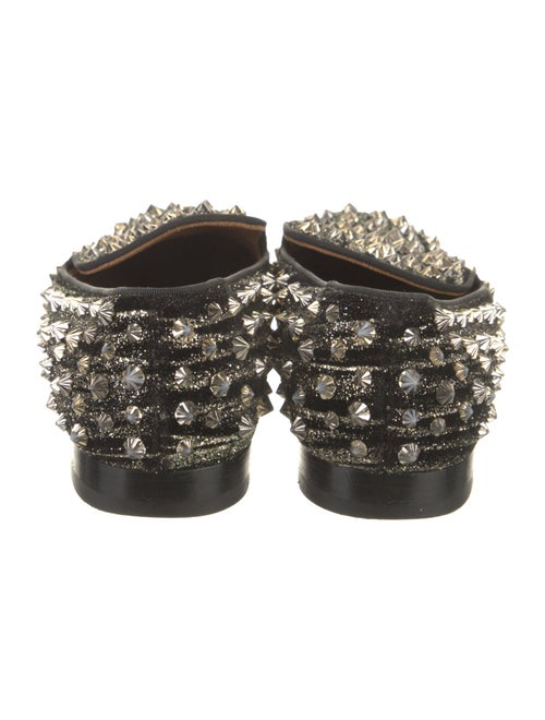 Christian Louboutin Spike Accents Suede Loafers
