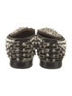 Christian Louboutin Spike Accents Suede Loafers
