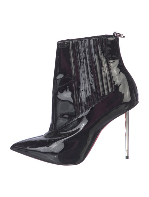 Christian Louboutin Patent Leather Chelsea Boots
