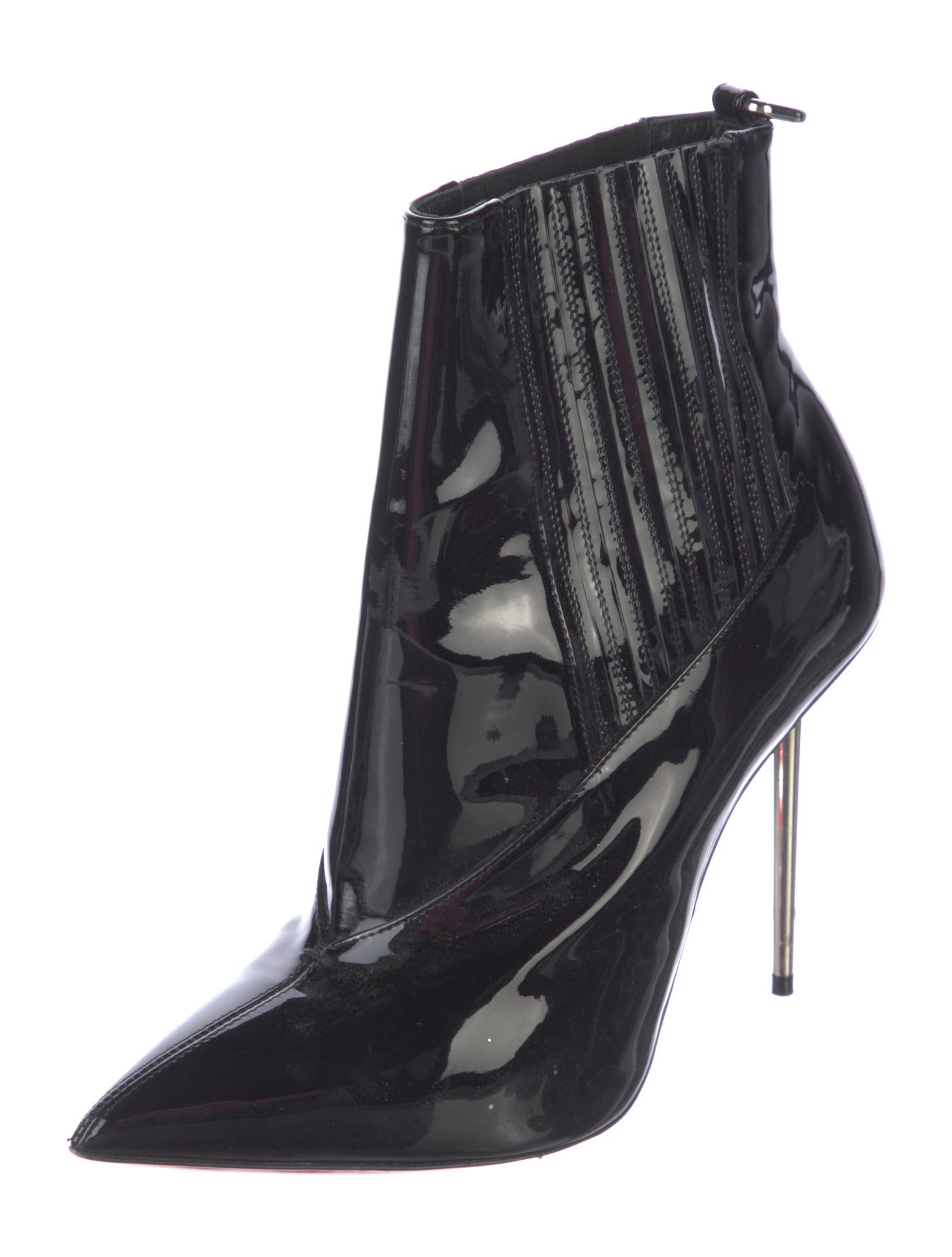 Christian Louboutin Patent Leather Chelsea Boots