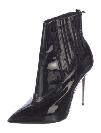 Christian Louboutin Patent Leather Chelsea Boots