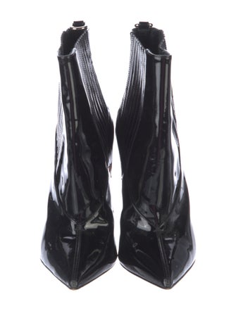 Christian Louboutin Patent Leather Chelsea Boots