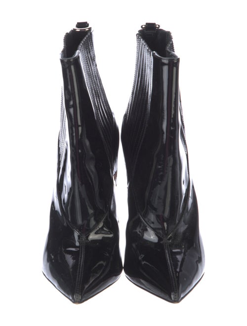 Christian Louboutin Patent Leather Chelsea Boots