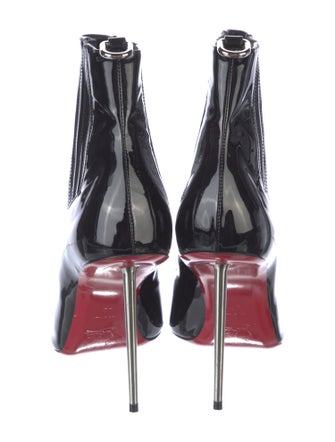 Christian Louboutin Patent Leather Chelsea Boots