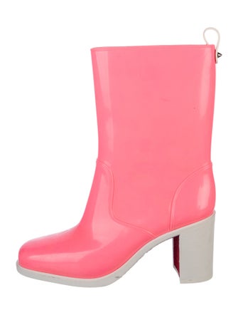 Christian Louboutin Loubirain 70MM Spike Accents Rain Boots