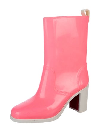 Christian Louboutin Loubirain 70MM Spike Accents Rain Boots