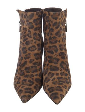 Christian Louboutin Suede Animal Print Boots