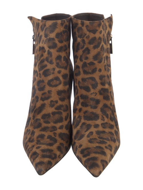 Christian Louboutin Suede Animal Print Boots