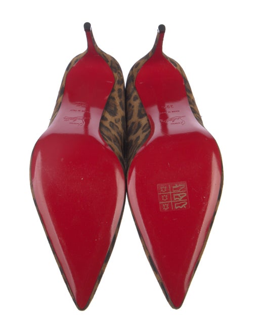 Christian Louboutin Suede Animal Print Boots