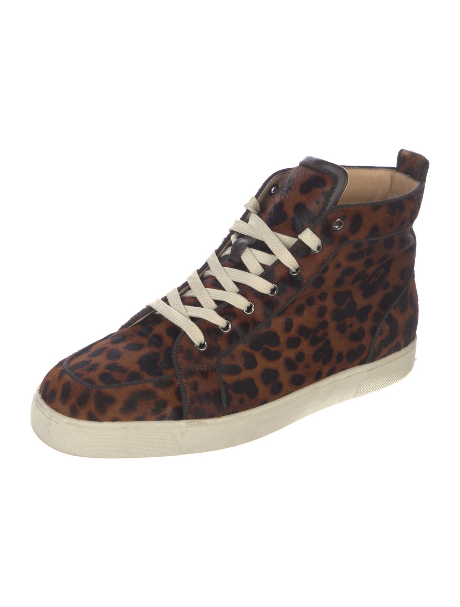 Christian Louboutin Ponyhair Animal Print Sneakers