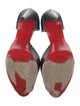 Christian Louboutin Leather Whipstitch Trim D'Orsay Pumps