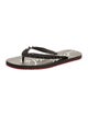 Christian Louboutin Rubber Studded Accents Flip Flops