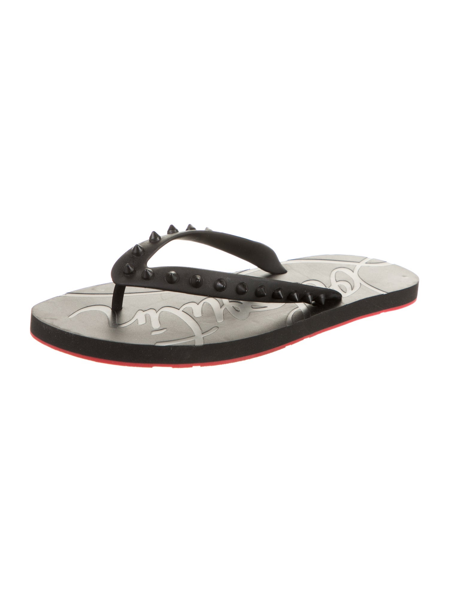 Christian Louboutin Rubber Flip Flops