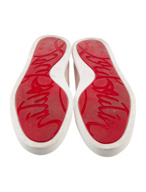 Christian Louboutin Suede Whipstitch Trim Loafer Sneakers