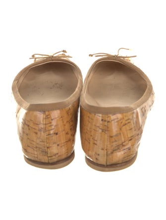 Christian Louboutin Patent Leather Printed Ballet Flats