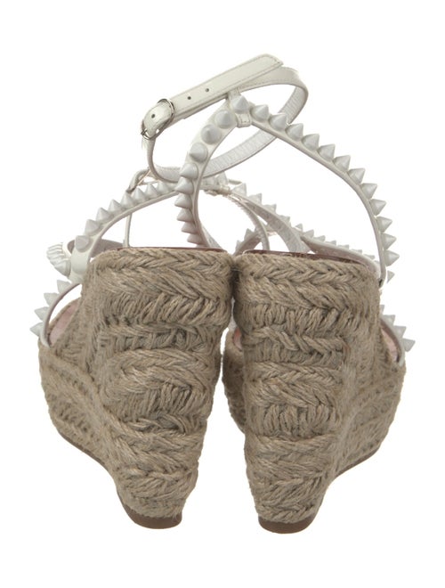 Christian Louboutin Spike Accents Leather Espadrilles