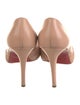 Christian Louboutin Leather Pleated Accents Pumps