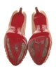 Christian Louboutin Leather Pleated Accents Pumps