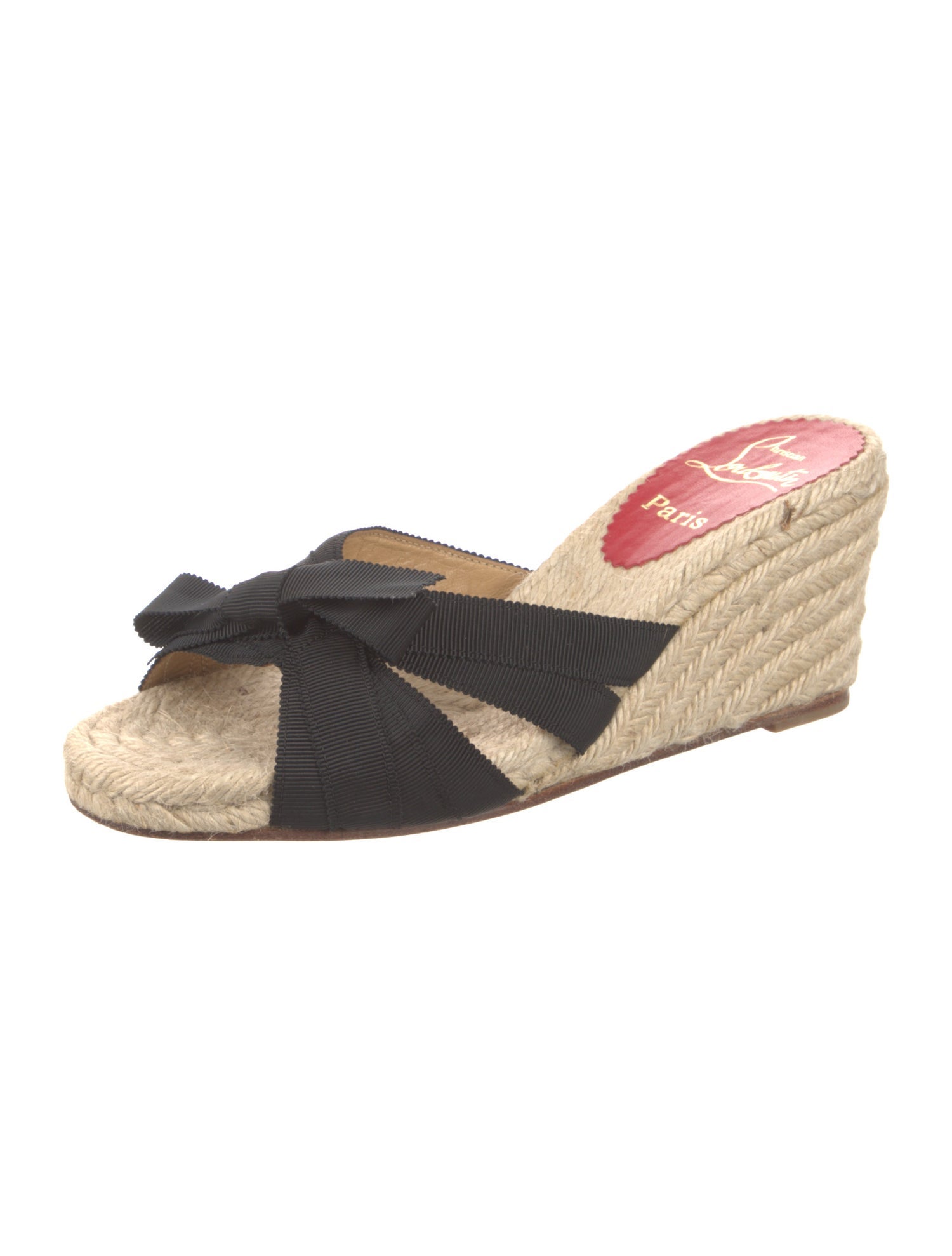 Christian Louboutin Tiburon 70 Jute Espadrilles