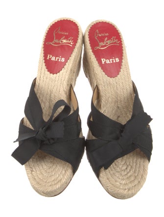 Christian Louboutin Tiburon 70 Jute Espadrilles
