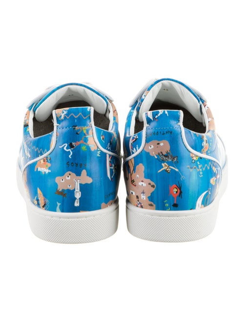 Christian Louboutin Leather Printed Sneakers
