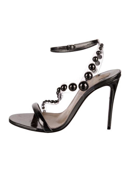 Christian Louboutin PVC Studded Accents Sandals
