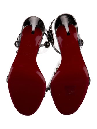 Christian Louboutin PVC Studded Accents Sandals