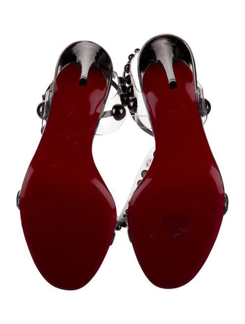 Christian Louboutin PVC Studded Accents Sandals