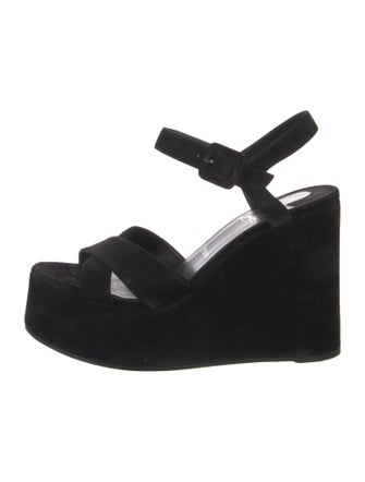 Christian Louboutin Suede Slingback Sandals