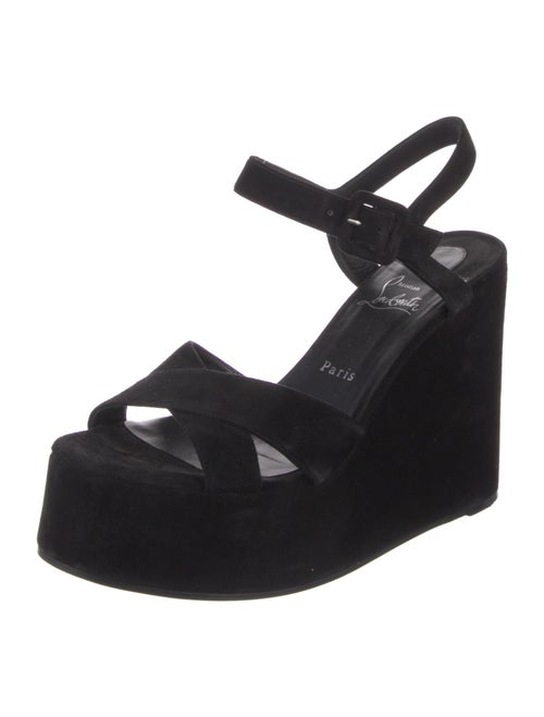 Christian Louboutin Suede Slingback Sandals