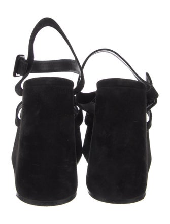 Christian Louboutin Suede Slingback Sandals