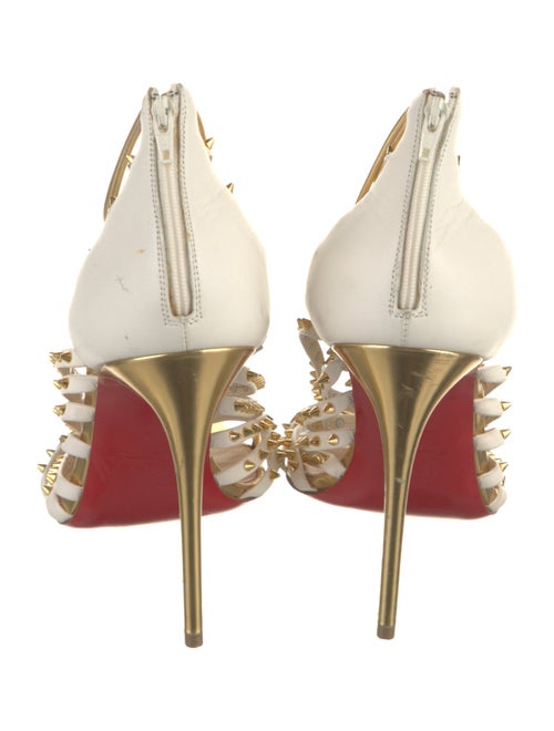 Christian Louboutin Spike Accents Leather Sandals