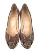 Christian Louboutin Lady Peep Snakeskin Pumps